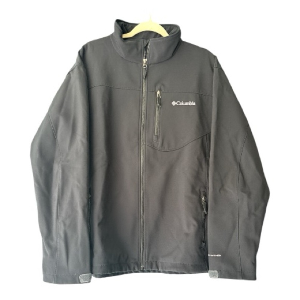 Columbia Men’s Softshell Jacket – Black Omni-Shield Windproof Sz XL - Picture 3 of 6